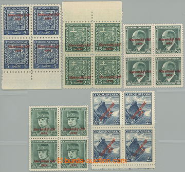 262732 - 1939 SESTAVA / Sy.2, 5, 8, 9 a 17, Znak 5h a 25h, Beneš a 