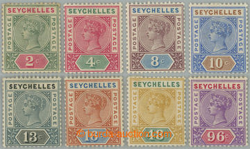 262744 - 1890-1892 SG.1-8, Viktorie 2c - 96c, průsvitka CA; dv, celk