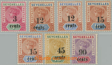 262745 - 1893 SG.15-21, Viktorie 3c/4c - 90c/96c, kompletní série; 