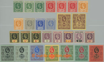 262758 - 1912-1921 SG.112-128, George V. ½P - £1, complete set incl