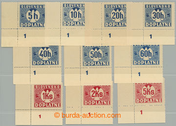 262764 - 1939 Sy.D1-D10Xx DZ, Doplatní (I) bez průsvitky, kompletn