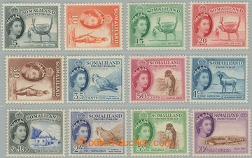 262767 - 1953-1958 SG.137-148, Elizabeth II. - Motives 5c-10Sh; very 