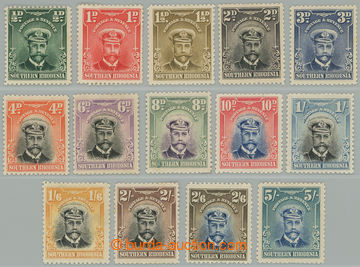 262771 - 1924-1929 SG.1-14, Jiří V. Admirál ½P - 5Sh; oblíbená 