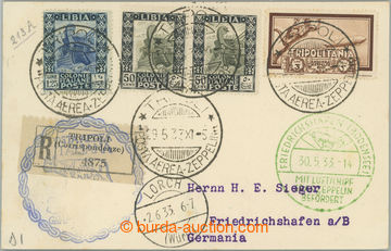 262802 - 1933 ZEPPELIN / ITALIENFAHRT / Sie.213A, pohlednice s hezký