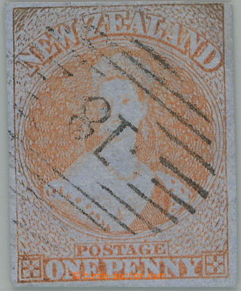 262818 - 1855-1858 SG.4, Viktorie (Chalon Head) 1P red, na modrém pa