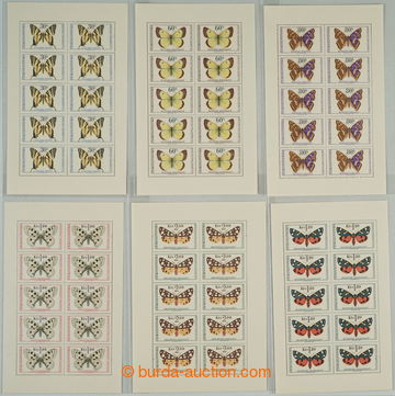 262829 - 1966 Pof.PL1526-1531, Butterflies, complete set; mint never 