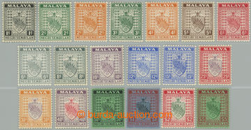 262853 - 1935-1941 SG.21-39, Coat of arms 1c - $5, complete set of 19