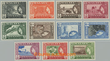 262857 - 1957 SG.44-54, Alžběta II. - Motivy 1c-$5, kompletní sér