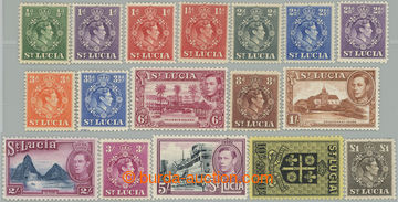 262880 - 1938-1948 SG.128a-141, George VI. - Portraits and motives ½