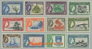 262883 - 1956-1962 SG.64-75, Elizabeth II. - Motives ½d - 10Sh, comp