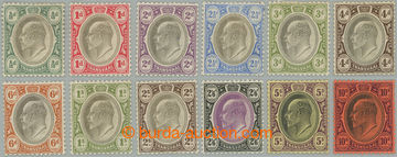 262887 - 1902 SG.244-255, Edvard VII. ½P - 10Sh, průsvitka Crown CA