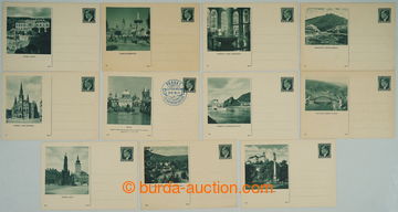 262894 - 1938 SELECTION of / CDV72, comp. 11 pcs of pictorial post ca