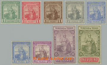 262896 - 1921-1922 SG.206-215, Britain ½P - £1, complete set, wmk M