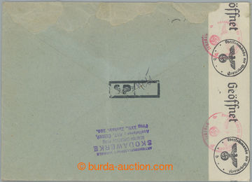 262921 - 1943 CENSORSHIP SP / commercial Reg letter to Sweden, with A