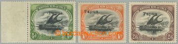 262935 - 1907 SG.34, 36, 37, Lakatoi ½P, 1Sh, 2Sh6P, local overprint