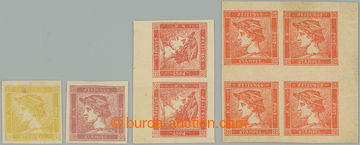 262944 - 1887-1904 REPRINTS / Mercury / issued 1851 and 1856; yellow 