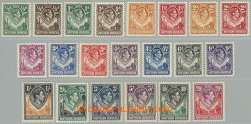 262966 - 1938-1952 SG.25-45, George VI. - Fauna ½P - 20Sh; complete 