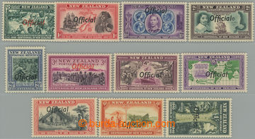 262971 - 1940 SG.O141-O151, Motives ½P - 1Sh with overprint OFFICIAL