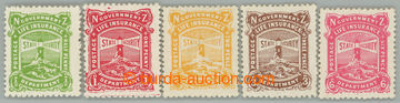 262972 - 1944-1947 SG.L37-L41, Lighthouse ½P - 6P; complete set, c.v