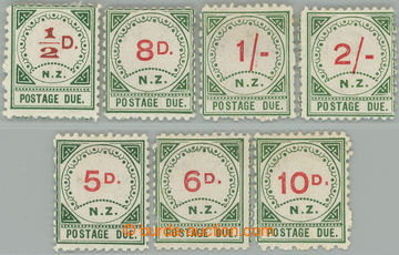 262973 - 1899-1900 SG.D1-D4, D6-D8, Postage due stamps ½P-2Sh and 5P