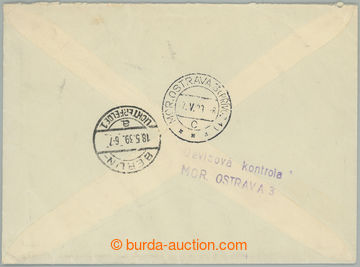 262987 - 1939 CUSTOMS CONTROL - OSTRAVA/ Reg letter addressed to to G