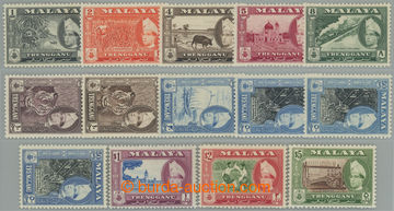 263005 - 1957-1963 SG.89-99, Sultán Ismail - Motivy, 1c - $5, komple