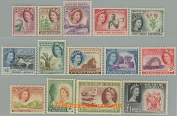 263018 - 1953 SG.78-91, Alžběta II. - Motivy ½P - £1; kompletní 