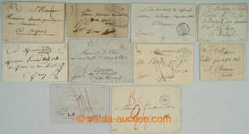 263038 - 1783-1857 SELECTION of / 9  prephilatelic letters, from year