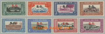 263053 - 1950 SG.O59-O66, official Motives 2P - 20P with overprint S.