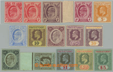 263073 - 1906-1912 SG.153-167, Edward VII. 3c - £5, wmk Mult Crown C