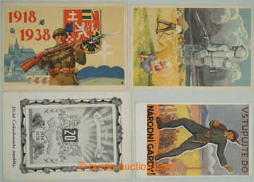 263092 - 1938 comp. 4 pcs of promotional Ppc, 3x themed 20 years inde