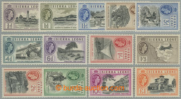 263109 - 1956-1961 SG.210-222, Elizabeth II. - Motives ½P - £1; com