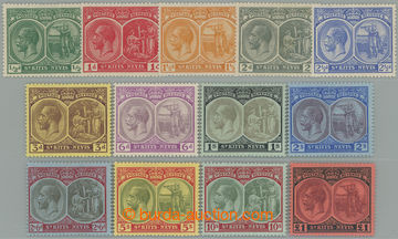 263133 - 1920-1922 SG.24-36, Jiří V. - Kolumbus ½P - £1; kompletn