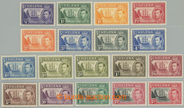 263137 - 1938-1949 SG.131-140, 149-151, Coat of arms ½P - 10Sh, comp