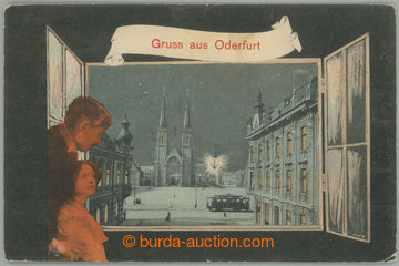 263152 - 1905 OSTRAVA - PŘÍVOZ (Oderfurt) - koláž okno, kostel, t