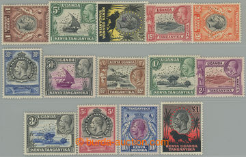 263153 - 1935-1937 SG.110s-123s, George V. 5c - £1, complete set wit