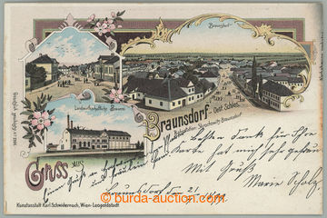 263160 - 1899 BRUMOVICE U OPAVY (Braunsdorf) - barevná litografická