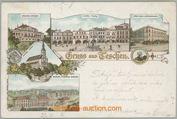 263170 - 1898 ČESKÝ TĚŠÍN (Teschen) - color lithography, city co