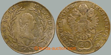 263199 - 1787 Josef II. (1780-1790), 20 krejcar 1787 A, Vídeň; lako