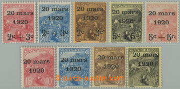 263213 - 1920 Yv.34-42, Svatba princezny Charlotty 20 MARS 1920; komp