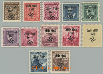 263225 - 1939 RUMBURG / Mi.2-3, 5-12, 14-15, comp. of 12 values 10h -