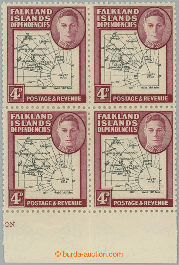 263245 - 1946-1949 SG.G5+G5c, George VI. - Map 4P, the bottom margina