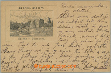 263252 - 1893 ŠPIČÁK (Spitzberg) - hotel Rixy, předchůdce pohled