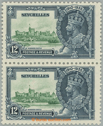 263264 - 1935 SG.129+129c, Jubilejní Jiří V. 12c, svislá 2-páska