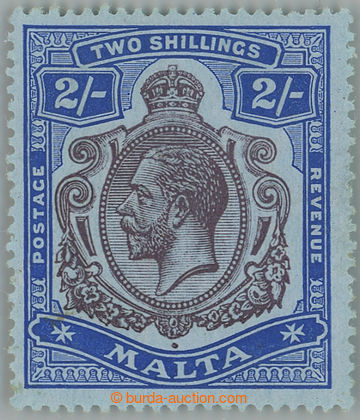 263267 - 1914 SG.86a, George V. 2Sh violet / blue with plate variety 