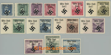 263269 - 1939 MÄHRISCH OSTRAU / Mi.6-19, téměř kompletní série 