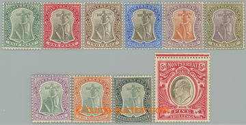 263275 - 1904-1908 SG.24a-33, Allegory and Edward VII. ½P - 5Sh; com