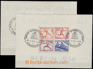 26330 - 1936 aršíky Olympiáda, Mi.Bl.5 + 6, kat. 140€