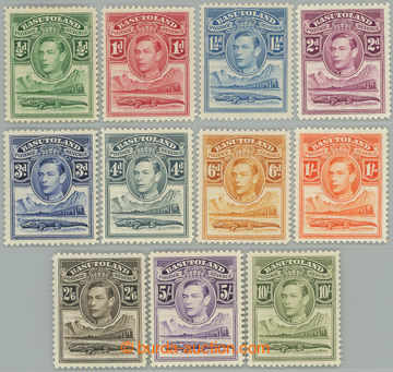 263305 - 1938 SG.18-28, Jiří VI. - Krokodýl ½P - 10Sh; kompletní