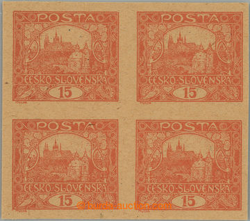 263326 -  7. DESKA / trial print 15h bricky red, Pof.7, block of four